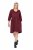 Ulla Popken 844945 Rochie din jerseu în formă de A cu decolteu în V Prună - Rochii din jerseu - 