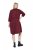Ulla Popken 844945 Rochie din jerseu în formă de A cu decolteu în V Prună - Rochii din jerseu - 