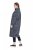 Ulla Popken 844993 Rochie hanorac imprimată Bleumarin - Rochii din molton - 