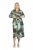 Ulla Popken 845122 Rochie midi imprimată cu buzunare Turcoaz - Rochii midi - Rochii midi la marimi mari