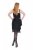 Ulla Popken 845152 Rochie fără mâneci Neagră - Rochii de seară - Rochii de seară marimi mari
