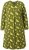 Ulla Popken 845190 Rochie din jerseu cu flori Turcoaz - Rochii din jerseu - 