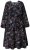 Ulla Popken 845287 Rochie midi imprimată Neagră - Rochii midi - Rochii midi la marimi mari