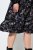 Ulla Popken 845287 Rochie midi imprimată Neagră - Rochii midi - Rochii midi la marimi mari