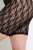 Ulla Popken 845290 Pantaloni scurți anti-frecare cu flori cu dantelă Neagră - Pantaloni scurți anti-frecare - 