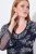 Ulla Popken 845366 Rochie cu paiete cu flori Bleumarin - Rochii de seară - Rochii de seară marimi mari