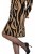 Ulla Popken 845378 Rochie tricotată cu imprimeu animal Bej - Rochii de seară - Rochii de seară marimi mari