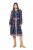 Ulla Popken 845649 Rochie din șifon cu flori Bleumarin - Rochii midi - Rochii midi la marimi mari