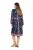 Ulla Popken 845649 Rochie din șifon cu flori Bleumarin - Rochii midi - Rochii midi la marimi mari
