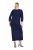 Ulla Popken 845705 Rochie din jerseu Bleumarin - Rochii midi - Rochii midi la marimi mari