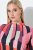 Ulla Popken 845794 Rochie din jerseu imprimată Roz - Rochii - Rochii pentru toate mărimile