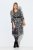 Ulla Popken 845825 Rochie midi cu flori și mânecă 3/4 Neagră - Rochii midi - Rochii midi la marimi mari