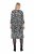 Ulla Popken 845825 Rochie midi cu flori și mânecă 3/4 Neagră - Rochii midi - Rochii midi la marimi mari