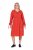 Ulla Popken 845863 Rochie midi în dungi cu cordon de legat Coral - Rochii midi - Rochii midi la marimi mari