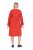 Ulla Popken 845863 Rochie midi în dungi cu cordon de legat Coral - Rochii midi - Rochii midi la marimi mari