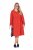 Ulla Popken 845863 Rochie midi în dungi cu cordon de legat Coral - Rochii midi - Rochii midi la marimi mari