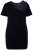 Ulla Popken 846051 Rochie din catifea cu mânecă scurtă Bleumarin - Rochii de seară - Rochii de seară marimi mari
