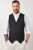 JP1880 846089 Vestă tip hanorac Neagră - Costume - Costume Bărbați mărimi mari