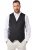 JP1880 846089 Vestă tip hanorac Neagră - Costume - Costume Bărbați mărimi mari
