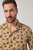 JP1880 Boxy Cuba Short Sleeve Shirt Camel - Cămăși - Cămăși Bărbați Mărimi Mari