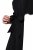 Ulla Popken 846373 Rochie midi cu cordon de legat Neagră - Rochii midi - Rochii midi la marimi mari