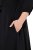 Ulla Popken 846373 Rochie midi cu cordon de legat Neagră - Rochii midi - Rochii midi la marimi mari