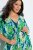Ulla Popken 846493 Rochie imprimată Petrol - Caftane - 