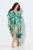 Ulla Popken 846493 Rochie imprimată Petrol - Caftane - 