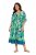 Ulla Popken 846493 Rochie imprimată Petrol - Caftane - 