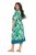 Ulla Popken 846493 Rochie imprimată Petrol - Caftane - 