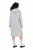 Ulla Popken 846886 Rochie hanorac cu glugă Gri melanj - Rochii din molton - 