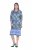 Ulla Popken 846952 Rochie tip cămașă cu flori Alb - Rochii midi - Rochii midi la marimi mari