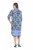 Ulla Popken 846952 Rochie tip cămașă cu flori Alb - Rochii midi - Rochii midi la marimi mari