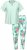 Ulla Popken 846971 Pijama cu model Verde deschis - Pijamale/Haine de casă - 