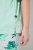 Ulla Popken 846971 Pijama cu model Verde deschis - Pijamale/Haine de casă - 