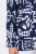 Ulla Popken 847586 Sacou din jacquard floral Bleumarin - Sacouri - Sacouri în Mărimi Mari pentru Femei