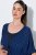 Ulla Popken 847654 Rochie imprimată Bleumarin - Caftane - 