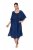Ulla Popken 847654 Rochie imprimată Bleumarin - Caftane - 