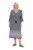 Ulla Popken 847798 Rochie midi în formă de A cu decolteu în V Neagră - Rochii midi - Rochii midi la marimi mari
