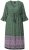 Ulla Popken 847798 Rochie midi în formă de A cu decolteu în V Verde închis - Rochii midi - Rochii midi la marimi mari
