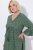 Ulla Popken 847798 Rochie midi în formă de A cu decolteu în V Verde închis - Rochii midi - Rochii midi la marimi mari