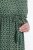 Ulla Popken 847798 Rochie midi în formă de A cu decolteu în V Verde închis - Rochii midi - Rochii midi la marimi mari