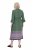 Ulla Popken 847798 Rochie midi în formă de A cu decolteu în V Verde închis - Rochii midi - Rochii midi la marimi mari