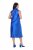 Ulla Popken 847862 Rochie din satin Albastru regal - Rochii de vară - Rochii de vară marimi mari