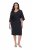 Ulla Popken 847909 Rochie midi cu flori Neagră - Rochii midi - Rochii midi la marimi mari