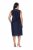 Ulla Popken 847918 Rochie din șifon cu flori Bleumarin - Rochii midi - Rochii midi la marimi mari