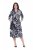 Ulla Popken 847972 Rochie tricotată cu flori Alb - Rochii tricotate - 
