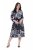 Ulla Popken 847972 Rochie tricotată cu flori Alb - Rochii tricotate - 