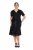 Ulla Popken 848140 Rochie cu paiete Neagră - Rochii de seară - Rochii de seară marimi mari