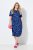 Ulla Popken 848162 Rochie midi imprimată Bleumarin - Rochii midi - Rochii midi la marimi mari